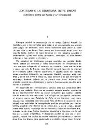 Cortázar o la escritura entre líneas : (diálogo entre un fama y un cronopio) / Alejandro Paternain | Biblioteca Virtual Miguel de Cervantes