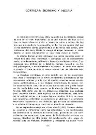 Cortázar : erotismo y alegría / Jorge Ruffinelli | Biblioteca Virtual Miguel de Cervantes
