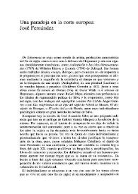 Una paradoja en la corte europea: José Fernández / Rocío Oviedo Pérez de Tudela | Biblioteca Virtual Miguel de Cervantes