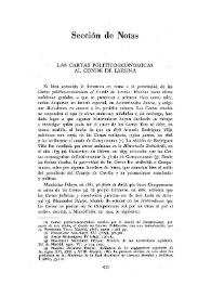 Las cartas político-económicas al conde de Lerena / Gonzalo Anes Álvarez | Biblioteca Virtual Miguel de Cervantes