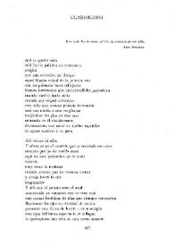 Clarouscuro / Emilio Miró | Biblioteca Virtual Miguel de Cervantes