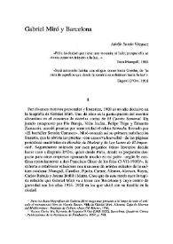 Gabriel Miró y Barcelona / Adolfo Sotelo Vázquez | Biblioteca Virtual Miguel de Cervantes