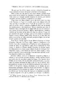 "Teoría de los juegos", de Roger Caillois [Brújula de actualidad] / Rafael Soto Vergés | Biblioteca Virtual Miguel de Cervantes