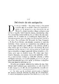 Del rincón de mis autógrafos / Félix de Llanos y Torriglia | Biblioteca Virtual Miguel de Cervantes