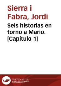 Seis historias en torno a Mario. [Capítulo 1] / Jordi Sierra i Fabra | Biblioteca Virtual Miguel de Cervantes