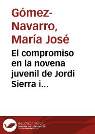 El compromiso en la novena juvenil de Jordi Sierra i Fabra con referencia especial a "Lágrimas de sangre" | Biblioteca Virtual Miguel de Cervantes
