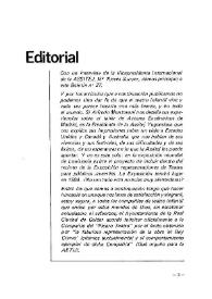 Boletín Iberoamericano de Teatro para la Infancia y la Juventud, núm. 27 (octubre-diciembre 1982). Editorial | Biblioteca Virtual Miguel de Cervantes