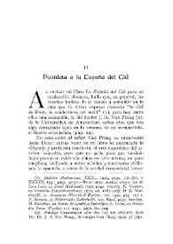 Postdata a la España del Cid / R. Menéndez Pidal | Biblioteca Virtual Miguel de Cervantes