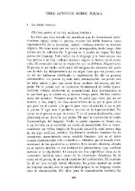 Tres apuntes sobre poesía / Carlos Edmundo de Ory | Biblioteca Virtual Miguel de Cervantes