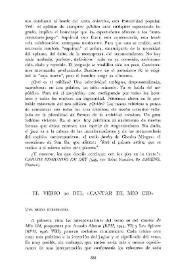 El verso 20 del "Cantar de Mío Cid" / Octavio Armand | Biblioteca Virtual Miguel de Cervantes