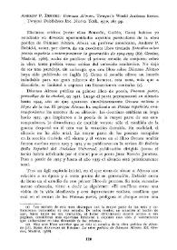 Andrew P. Debicki: "Dámaso Alonso". Twayne's World Authors Series. Twayne Publishers Inc. Nueva York, 1970, 167 pp. [Reseña] / J.C.C. y J. Giménez-Arnáu | Biblioteca Virtual Miguel de Cervantes