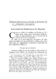 Los archivos farnesianos de Nápoles / Ciriaco Pérez Bustamante | Biblioteca Virtual Miguel de Cervantes