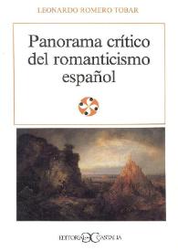 Panorama crítico del romanticismo español / Leonardo Romero Tobar | Biblioteca Virtual Miguel de Cervantes