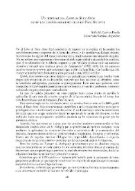 Un abordaje del "Libro de Buen Amor" desde las teorías hermenéuticas de Paul Ricoeur / Sofía M. Carrizo Rueda | Biblioteca Virtual Miguel de Cervantes
