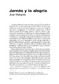 Jarnés y la alegría / Juan Marqués | Biblioteca Virtual Miguel de Cervantes