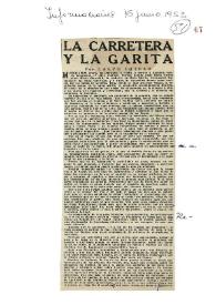 La carretera y la garita / por Calvo Sotelo | Biblioteca Virtual Miguel de Cervantes