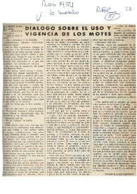 Diálogo sobre el uso y vigencia de los motes / Joaquín Calvo-Sotelo | Biblioteca Virtual Miguel de Cervantes
