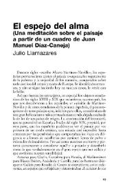 El espejo del alma (Una meditación sobre el paisaje a partir de un cuadro de Juan Manuel Díaz-Caneja) / Julio Llamazares | Biblioteca Virtual Miguel de Cervantes