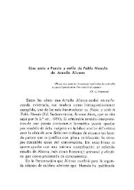 Una nota a Poesía y estilo de Pablo Neruda de Amado Alonso / Francisco Ynduráin | Biblioteca Virtual Miguel de Cervantes
