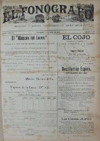 El Fonógrafo : diario de la mañana. Núm. 2475, 1º de julio de 1890 | Biblioteca Virtual Miguel de Cervantes