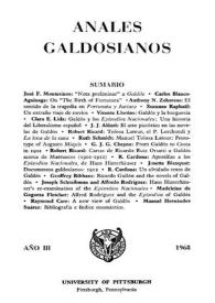 Anales galdosianos. Año III, 1968 | Biblioteca Virtual Miguel de Cervantes