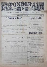El Fonógrafo : diario de la mañana. Núm. 2476, 2 de julio de 1890 | Biblioteca Virtual Miguel de Cervantes
