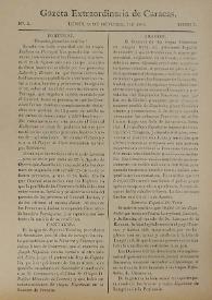 Gazeta de Caracas. Núm. 3, lunes 31 de octubre de 1808 | Biblioteca Virtual Miguel de Cervantes
