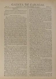 Gazeta de Caracas. Núm. 5, viernes 11 de noviembre de 1808 | Biblioteca Virtual Miguel de Cervantes