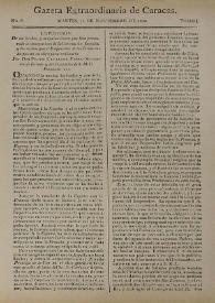Gazeta de Caracas. Núm. 6, martes 15 de noviembre de 1808 | Biblioteca Virtual Miguel de Cervantes