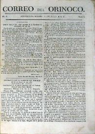 Correo del Orinoco. Núm. 3, 11 de julio de 1818 | Biblioteca Virtual Miguel de Cervantes