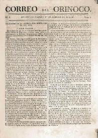 Correo del Orinoco. Núm. 6, 1º de agosto de 1818 | Biblioteca Virtual Miguel de Cervantes