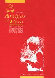 Amigos del libro. Año XIV, núm. 32, abril-junio 1996 | Biblioteca Virtual Miguel de Cervantes