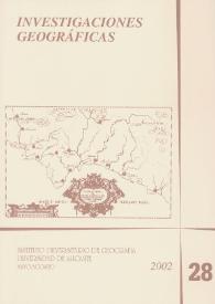 Investigaciones Geográficas. Núm. 28, 2002 | Biblioteca Virtual Miguel de Cervantes