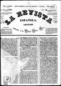 La Revista española : periódico dedicado a la Reina Ntra. Sra. Núm. 43, 2 de abril de 1833 | Biblioteca Virtual Miguel de Cervantes
