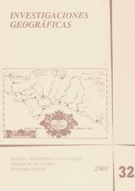 Investigaciones Geográficas. Núm. 32,  2003 | Biblioteca Virtual Miguel de Cervantes