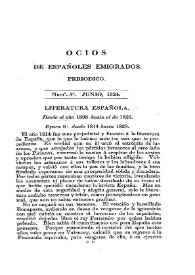 Ocios de españoles emigrados : periódico mensual. Tomo I, núm. 3, junio 1824 | Biblioteca Virtual Miguel de Cervantes