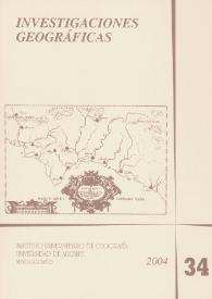 Investigaciones Geográficas. Núm. 34, 2004 | Biblioteca Virtual Miguel de Cervantes