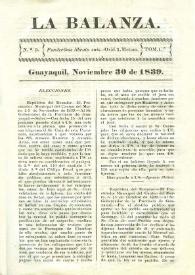 La Balanza. Núm. 9, noviembre 30 de 1839 | Biblioteca Virtual Miguel de Cervantes