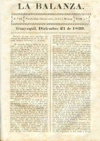La Balanza. Núm. 12, diciembre 21 de 1839 | Biblioteca Virtual Miguel de Cervantes