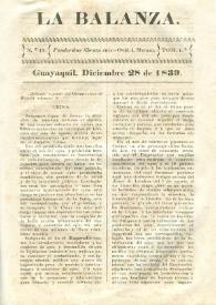 La Balanza. Núm. 13, diciembre 28 de 1839 | Biblioteca Virtual Miguel de Cervantes