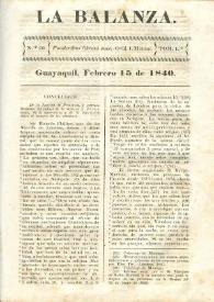 La Balanza. Núm. 20, febrero 15 de 1840 | Biblioteca Virtual Miguel de Cervantes