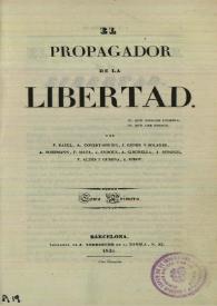El propagador de la libertad. Tomo primero, 1835 [sic] | Biblioteca Virtual Miguel de Cervantes