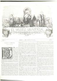 El museo universal. Núm. 3, Madrid 15 de febrero de 1857, Año I | Biblioteca Virtual Miguel de Cervantes