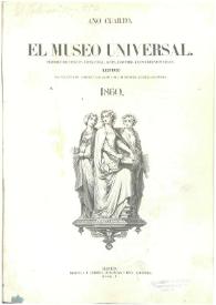 El museo universal. Núm. 1º, Madrid 1º de enero de 1860, Año IV | Biblioteca Virtual Miguel de Cervantes