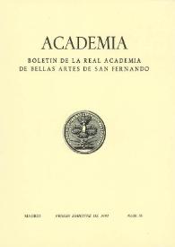 Academia : Anales y Boletín de la Real Academia de Bellas Artes de San Fernando. Núm. 76, primer semestre, 1993 | Biblioteca Virtual Miguel de Cervantes