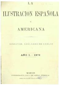 La Ilustración española y americana. Año XIV. Núm. 1, diciembre 25 de 1869 | Biblioteca Virtual Miguel de Cervantes