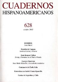 Cuadernos Hispanoamericanos. Núm. 628, octubre 2002 | Biblioteca Virtual Miguel de Cervantes