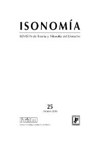 Isonomía : Revista de Teoría y Filosofía del Derecho. Núm. 25, octubre 2006 | Biblioteca Virtual Miguel de Cervantes