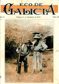 Eco de Galicia (A Habana, 1917-1936) [Reprodución]. Núm. 73 decembro 1918 | Biblioteca Virtual Miguel de Cervantes
