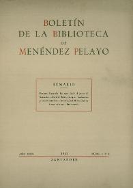Boletín de la Biblioteca de Menéndez Pelayo. 1953 | Biblioteca Virtual Miguel de Cervantes